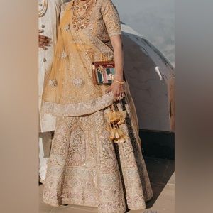 Mustard Color Women Choli Lehenga Suit